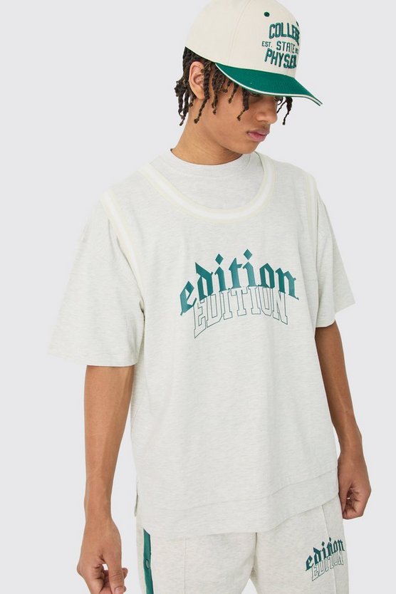 Oversize Trainingsanzug mit geteiltem Saum