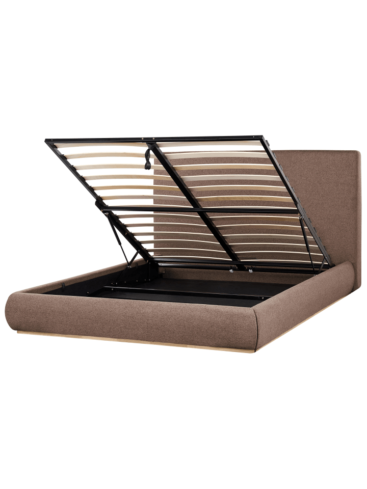 Beliani Doppelbett CAMPAGNE in Braun - (W) 179 x (H) 114 x (L) 232 cm günstig kaufen onesize