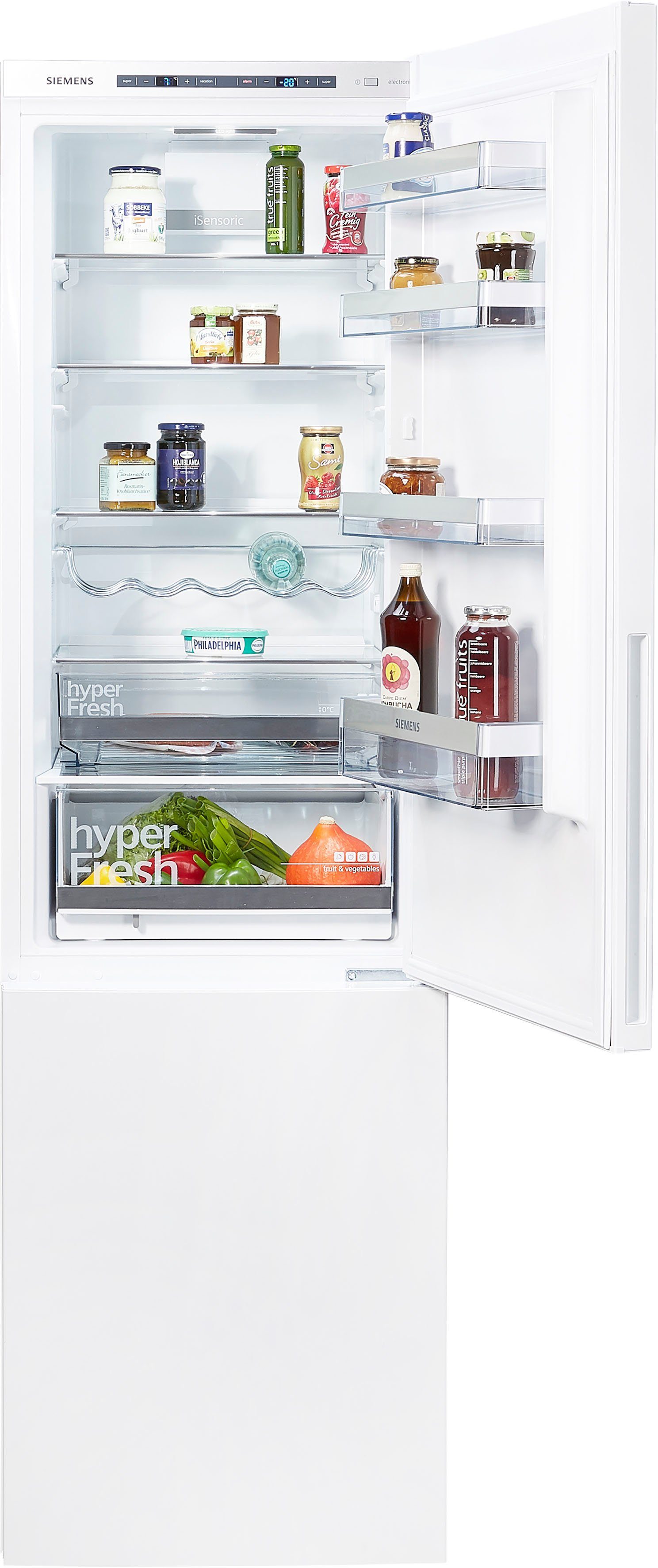 SIEMENS Kühl-/Gefrierkombination KG39EAWCB, 201 cm hoch, 60 cm breit