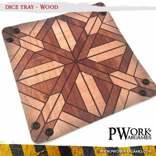 Neoprene Dice Tray: Wood
