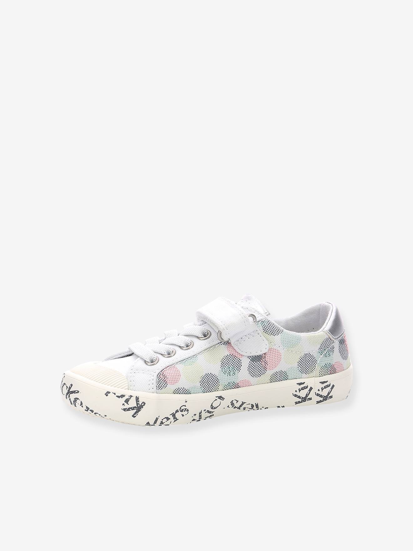 Kickers Mädchen Sneakers GODY GOLD KICKERS - weiß getupft