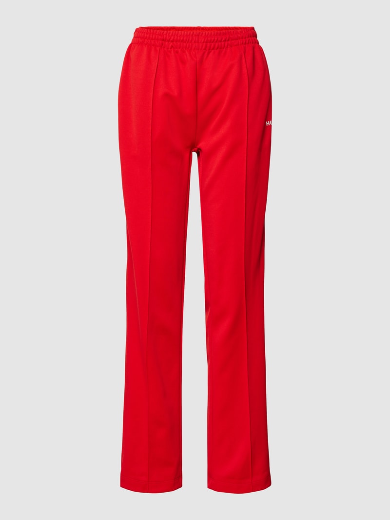 Sweatpants mit seitlichen Druckknöpfen Modell 'LUISE' in rot
