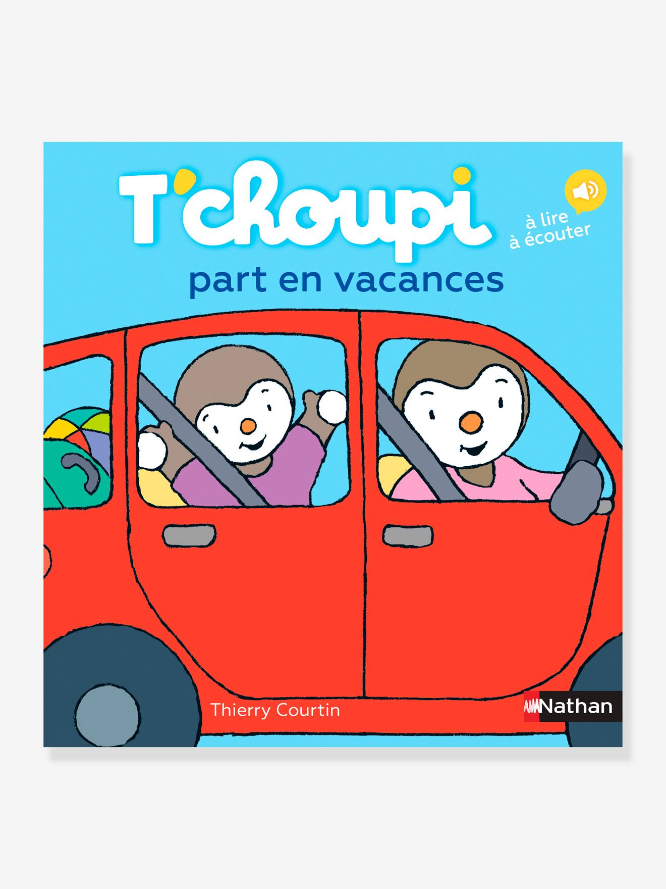 Livre T'choupi part en vacances NATHAN multico