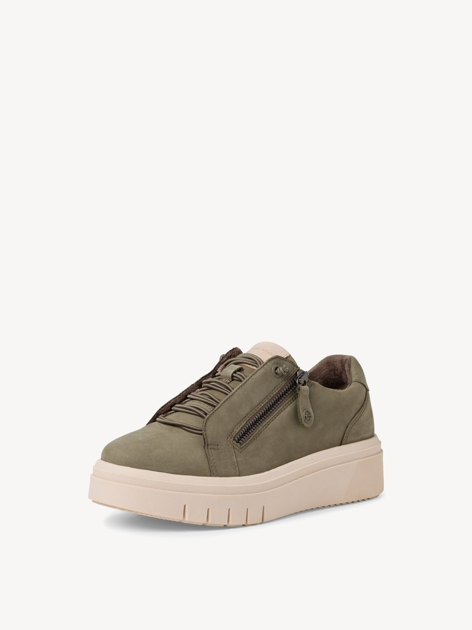 Basket en cuir - vert