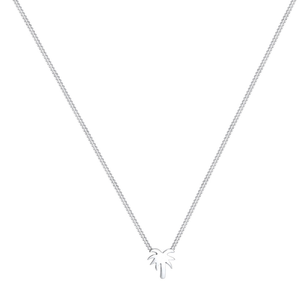 Elli Elli Collier Femme Palme Plage Boho - (925/1000) Argent Bijoux