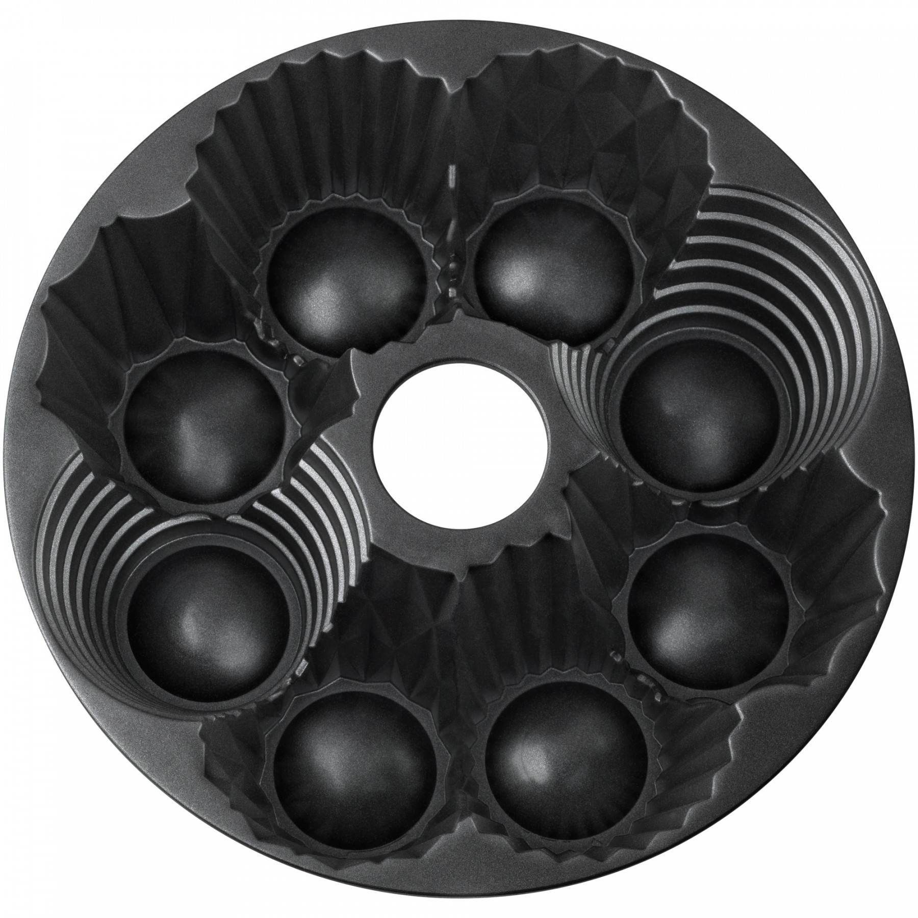 Kaiser Quicheform Inspiration, (1x Guglhupf Backform für 8 kleine Tartes und Törtchen mit stylischem Dekor, individuell dekorierbar dank Füllmulde (26 cm, Höhe 8,5 cm) 1-tlg), Inspiration
