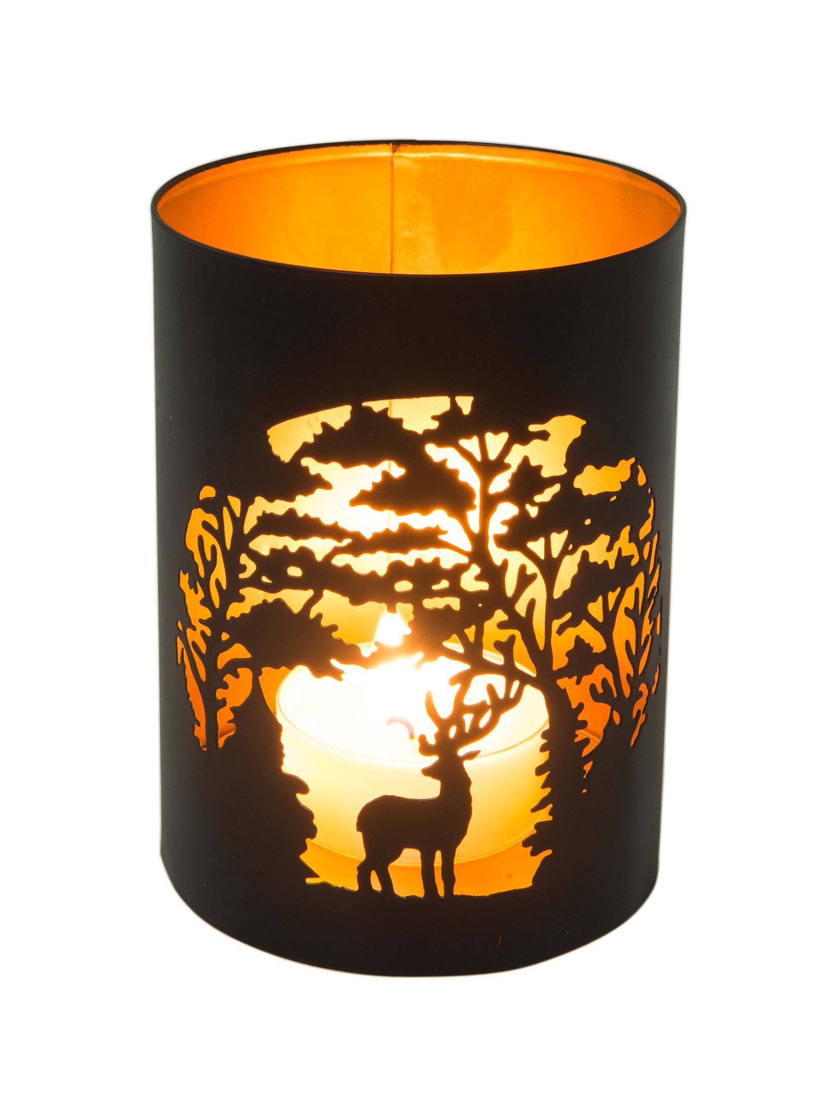 Tirano Windlicht, Black/Gold