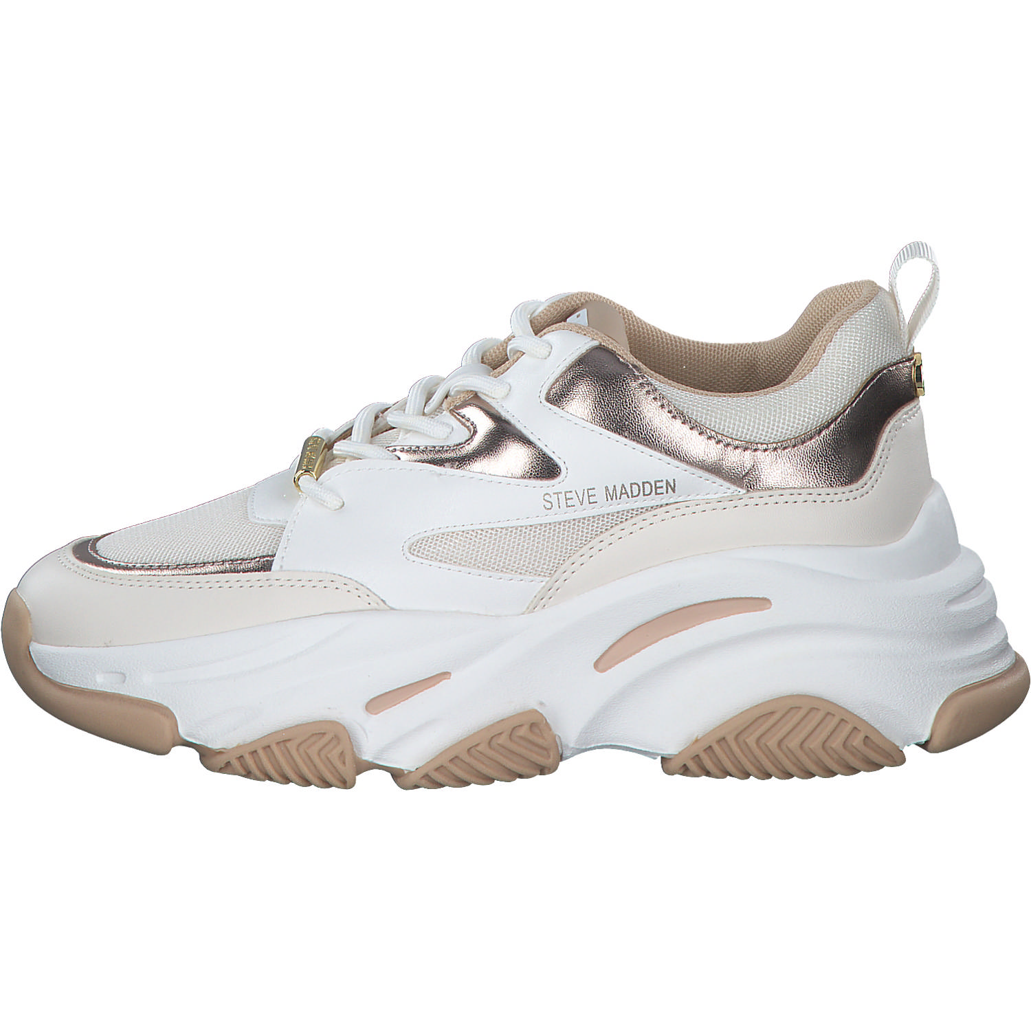 Steve Madden Progressive SM19000096, Schnürschuhe, Damen, Weiß