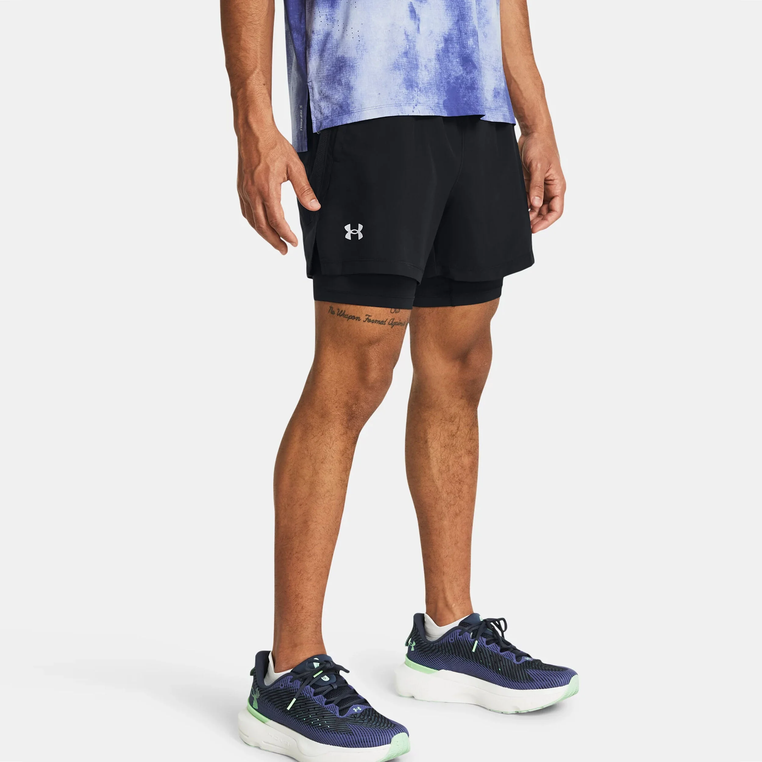 Launch 5 Inch 2-in-1 Shorts Herren - Schwarz