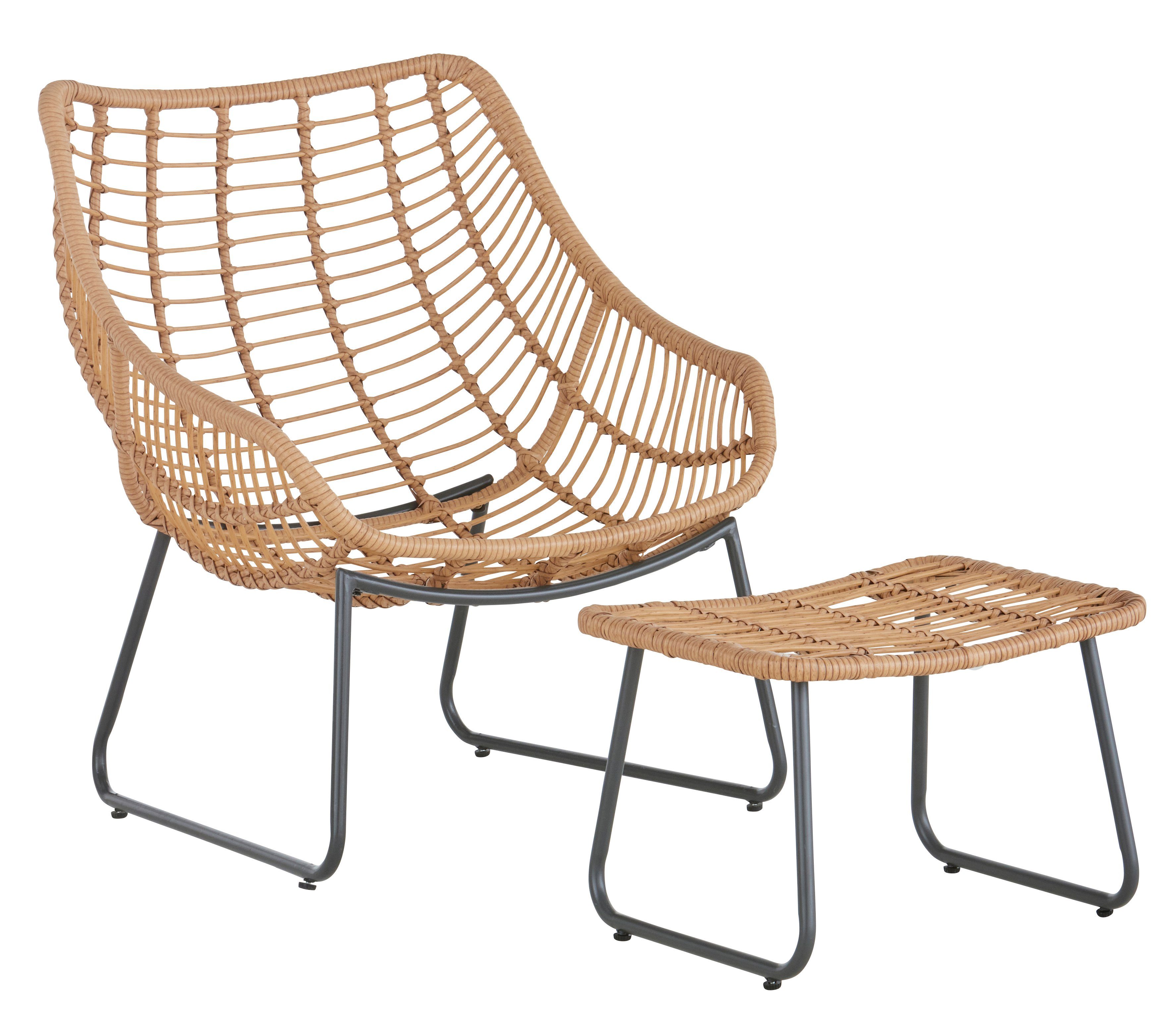 Guido Maria Kretschmer Home&Living Gartenlounge-Set Naxos, (9-tlg), mit natürlichem Look und gemütlichen Kissen