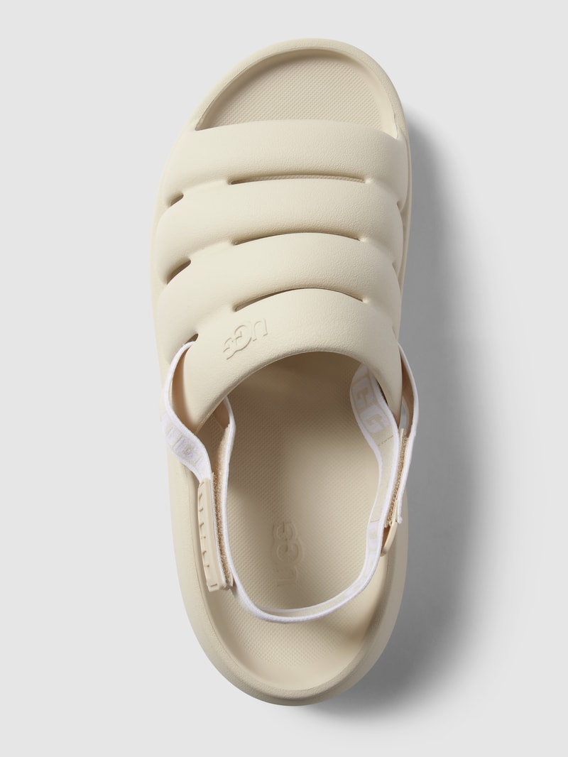 Sandalen mit Label-Details Modell 'FLUFF YEAH' in hellrosa