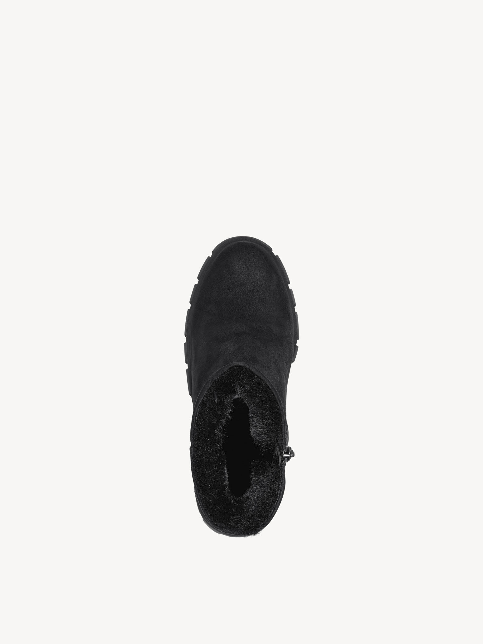 Bottine en cuir - noir doublure chaude