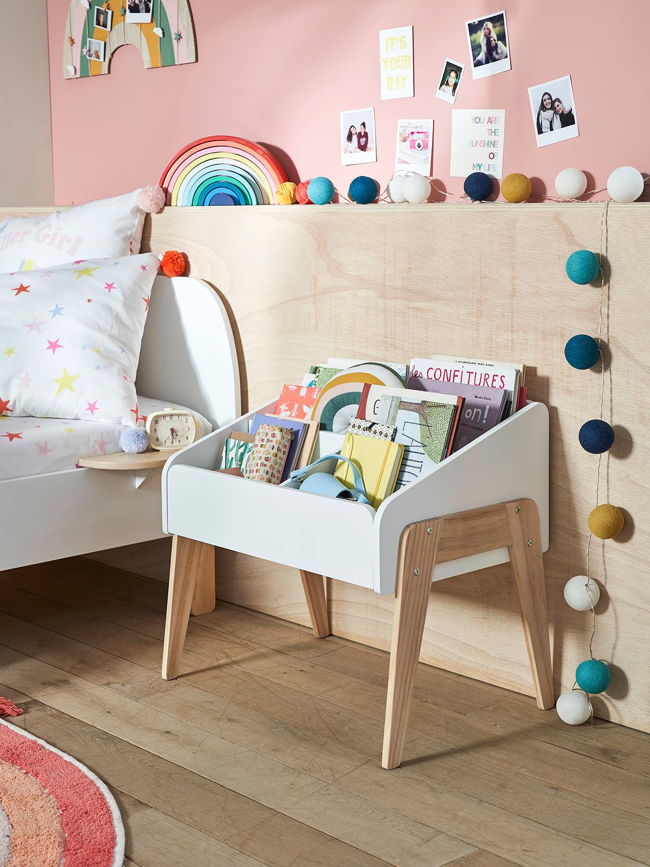 Vertbaudet Kinder Bücherregal RETRO - weiß