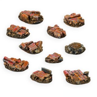 Small Old Town Ruins Basing Kit (10)
