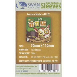 Swan Panasia Kartenhüllen 70mm x 110mm dünn (150)