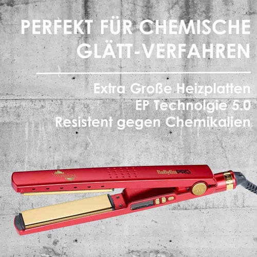 BaBylissPRO Glätteisen TITANIUM IONIC Red