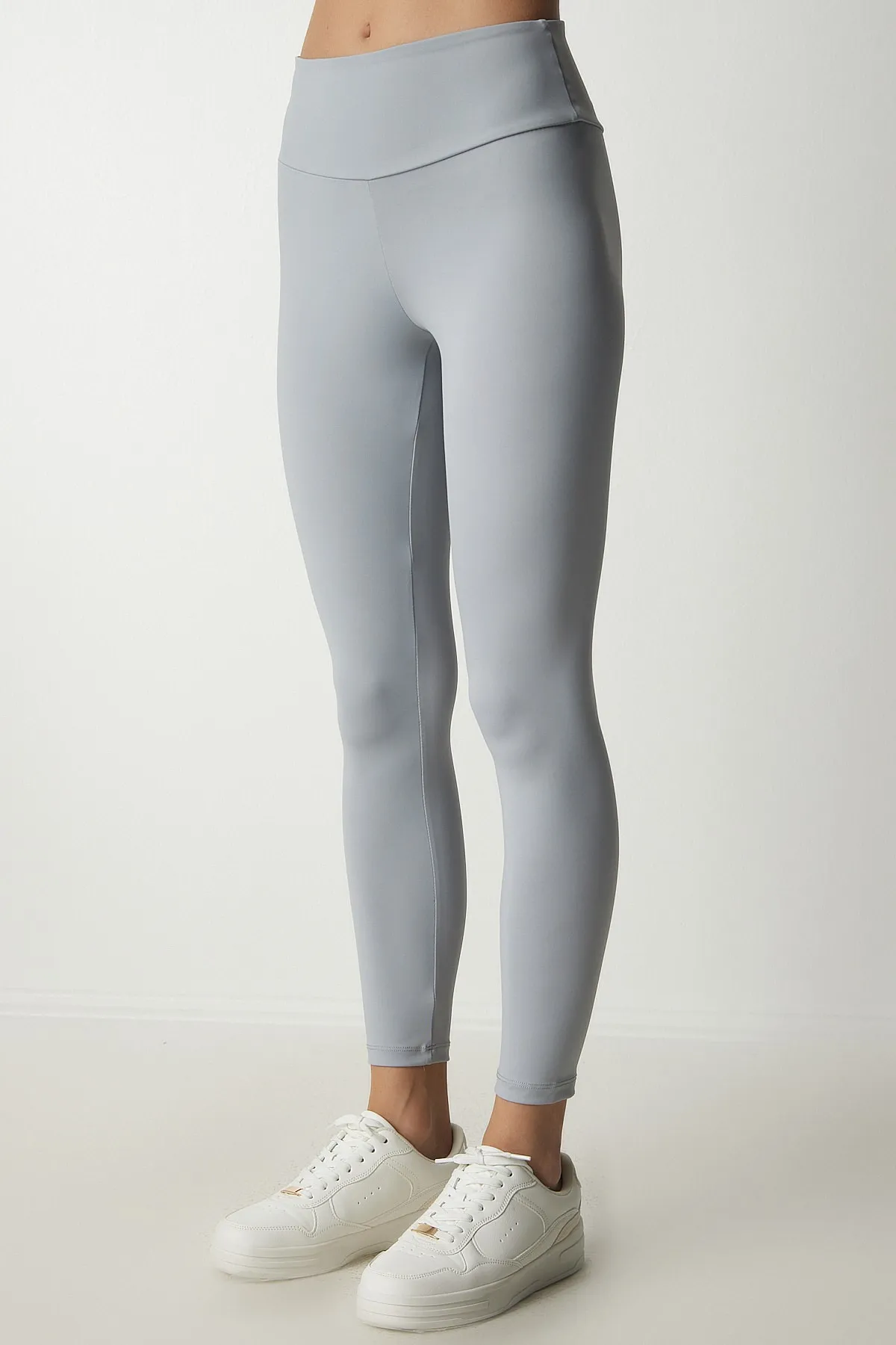 Happiness İstanbul  Leggings - Grau - Mittlerer Bund