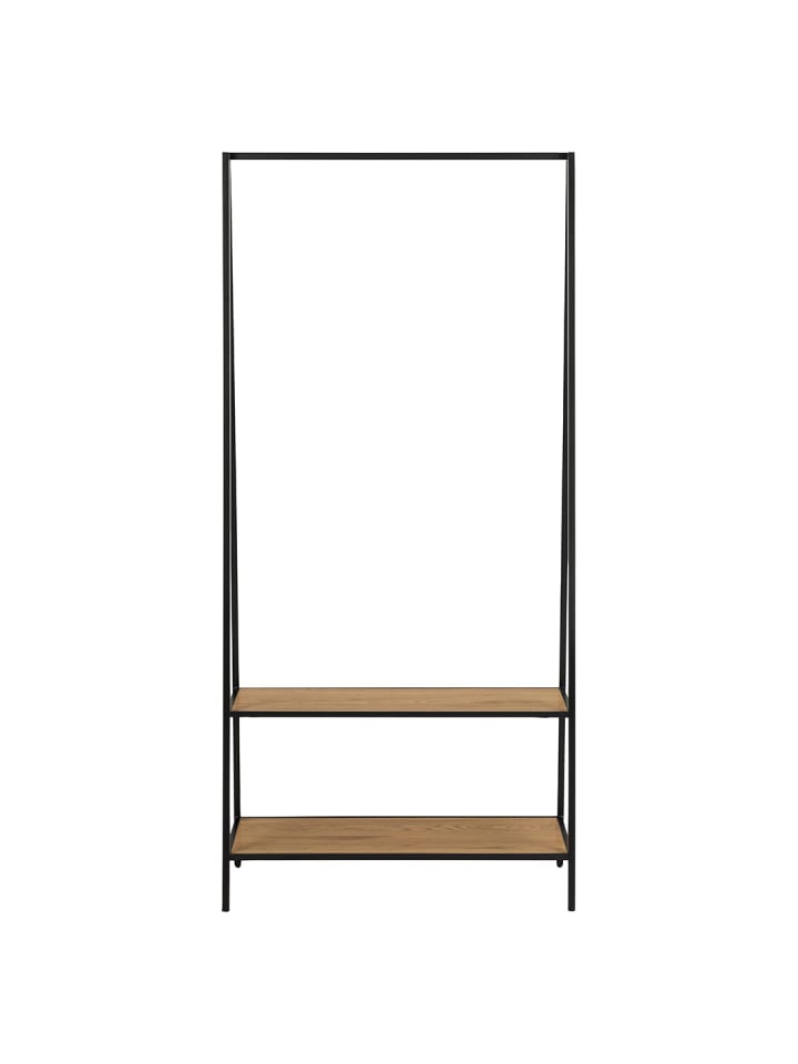 ebuy24 Garderobenständer Seaford Schwarz 77 x 37 cm günstig kaufen onesize