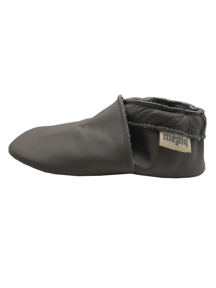 Yalion Baby Leder-Krabbelschuhe in Grau günstig kaufen