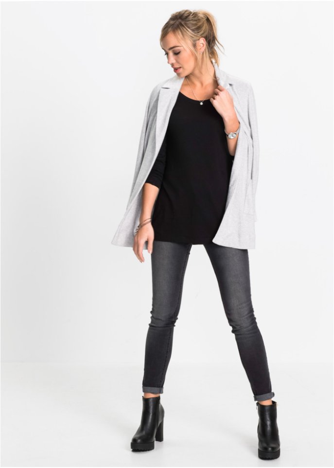 Langarmshirt mit Rundhalsausschnitt