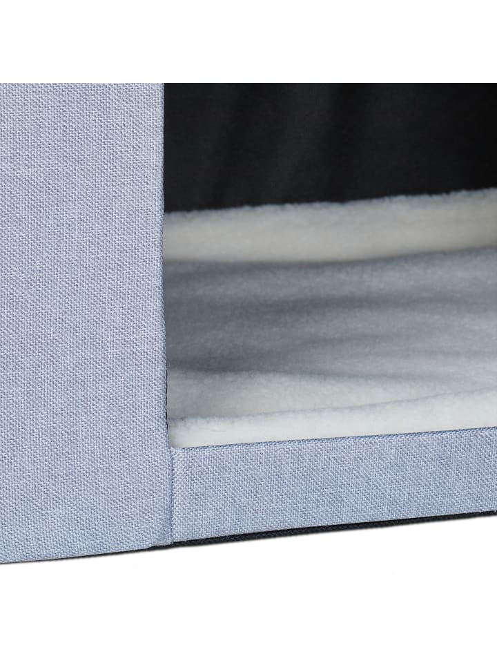 relaxdays Katzenhöhle in Grau - (B)74,5 x (H)38,5 x (T)37 cm günstig kaufen onesize