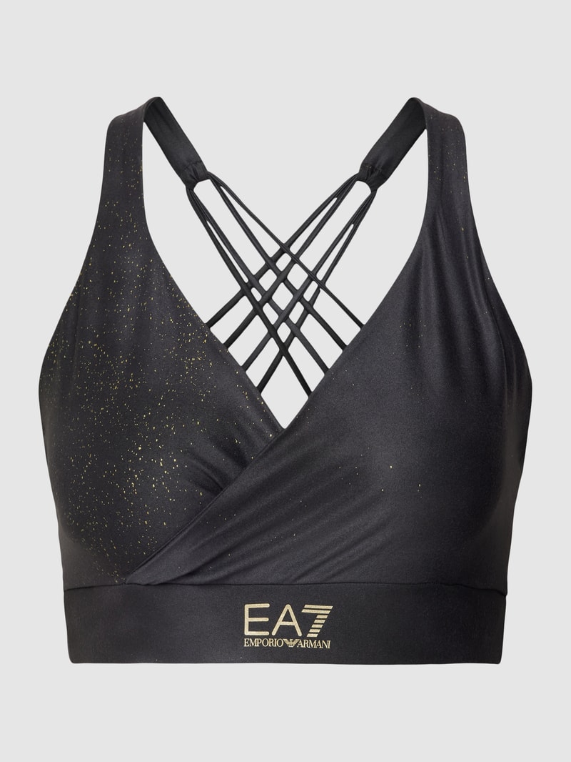BH mit Label-Print in schwarz