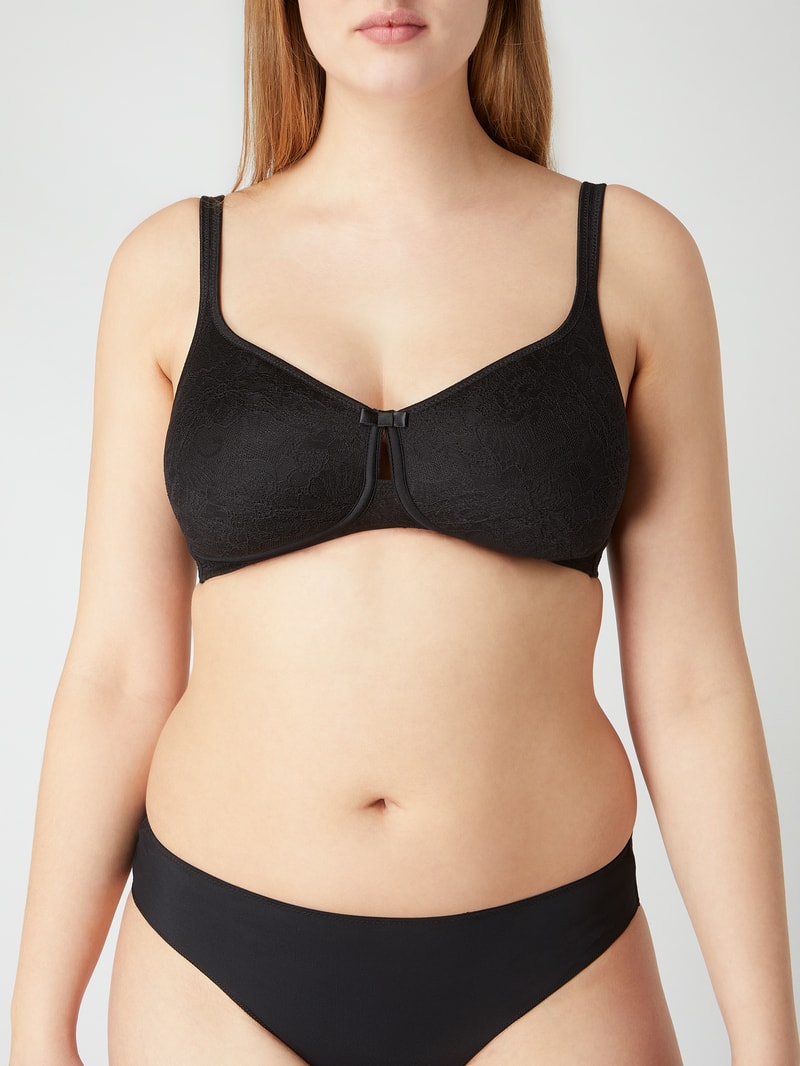 PLUS SIZE Soft-BH aus Spitze Modell 'Salamanca' in schwarz