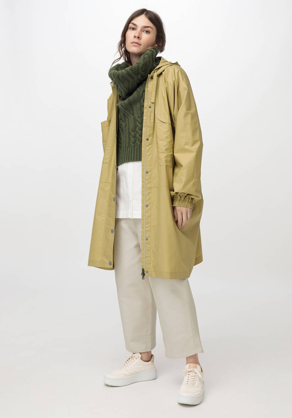 ZERO WASTE Cape aus reiner Bio-Baumwolle