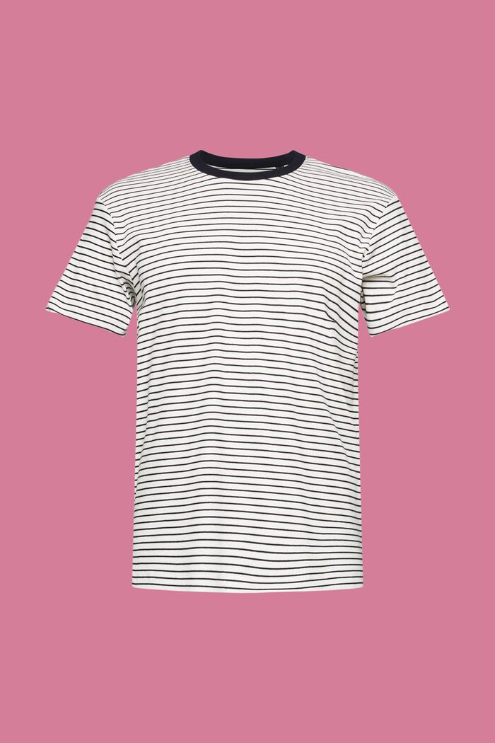 Geripptes, gestreiftes T-Shirt