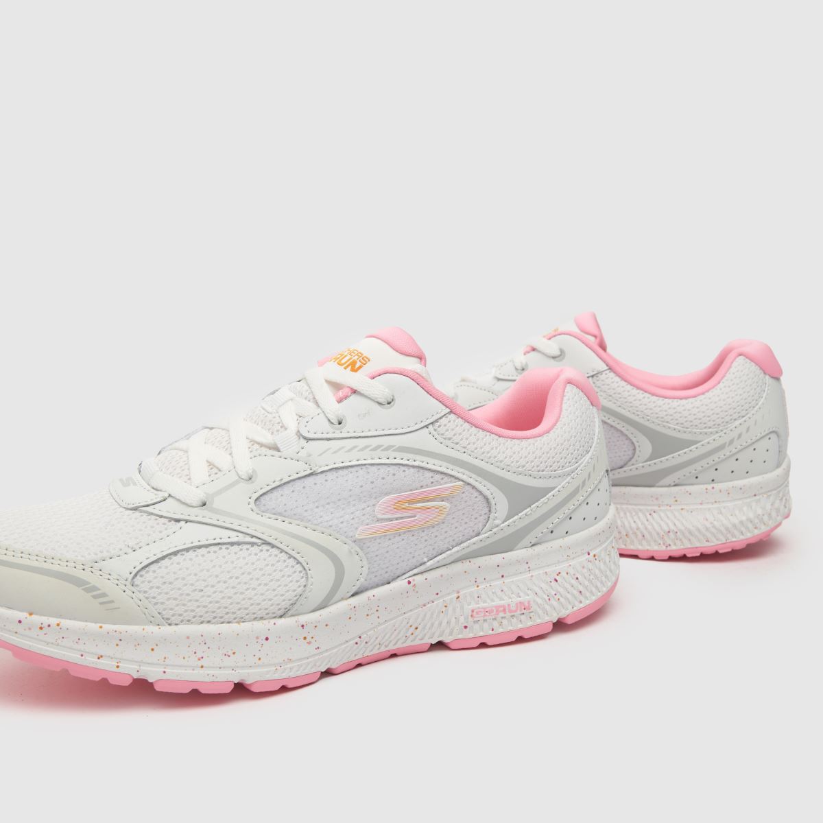 Běžecké boty SKECHERS go run consistent runner v bílé a růžové barvě