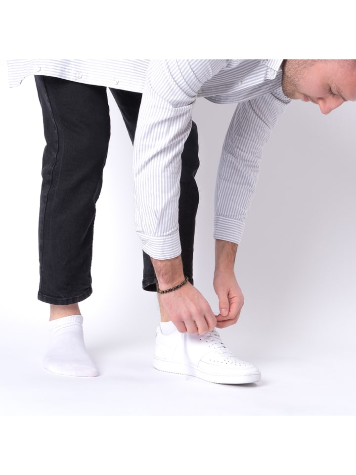 Occulto 10er Pack 100% Baumwolle Sneaker Socken Ingmar in Weiß günstig kaufen 43-46