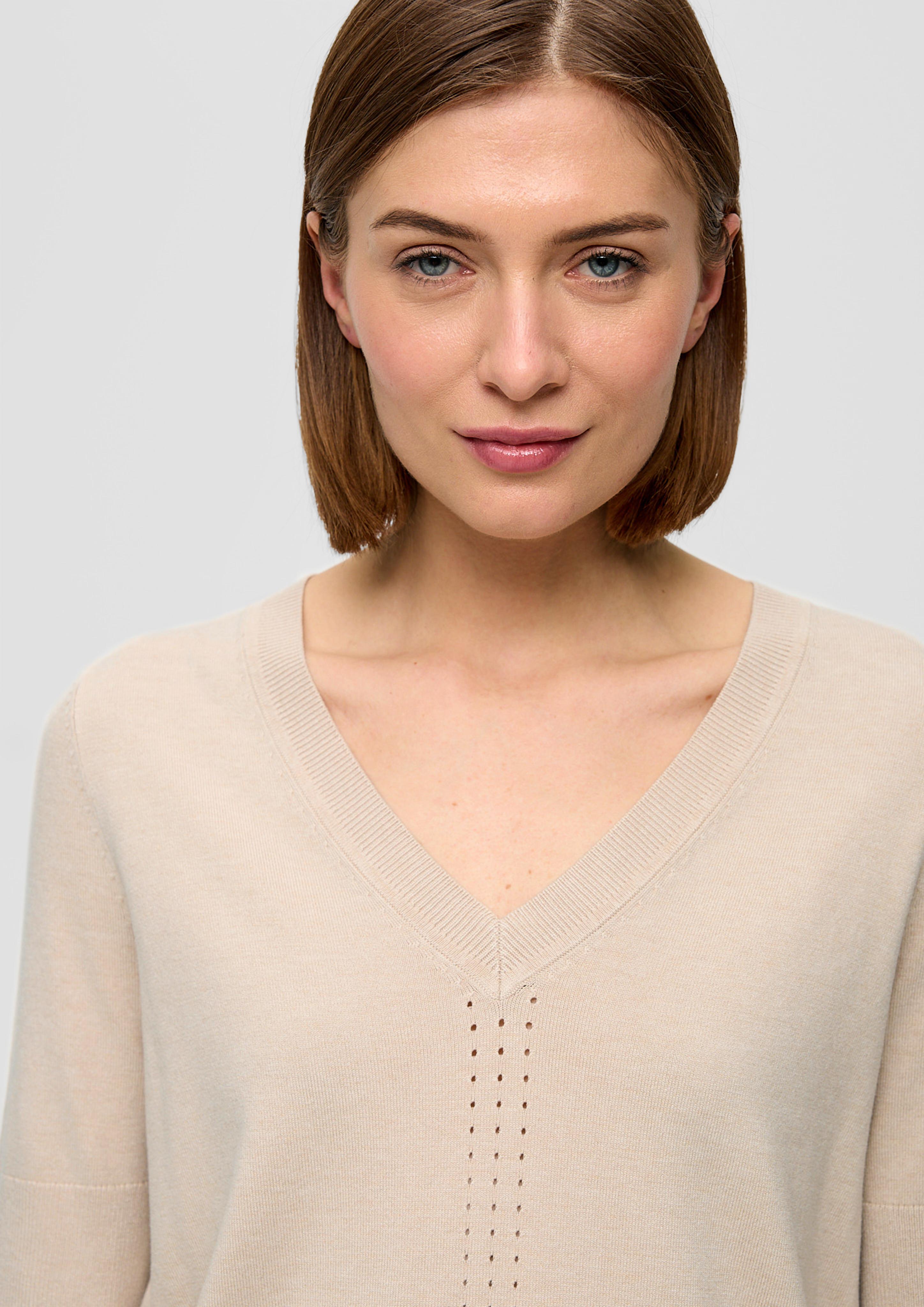 Strickshirt mit Lochmuster  2145579-81W0