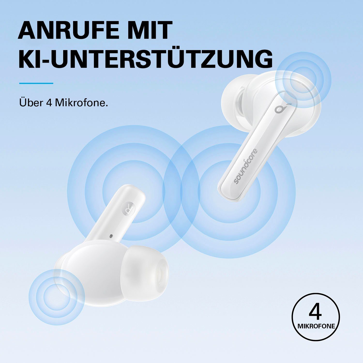 Anker SOUNDCORE Note 3i Headset (Active Noise Cancelling (ANC), Freisprechfunktion, Rauschunterdrückung, Transparenzmodus, Bluetooth, HFP)