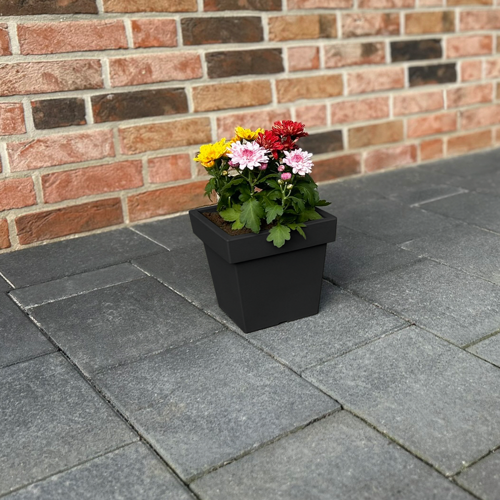 Powertec Garden Pflanztopf „Vigo“ eckig - 4,0 L Anthrazit