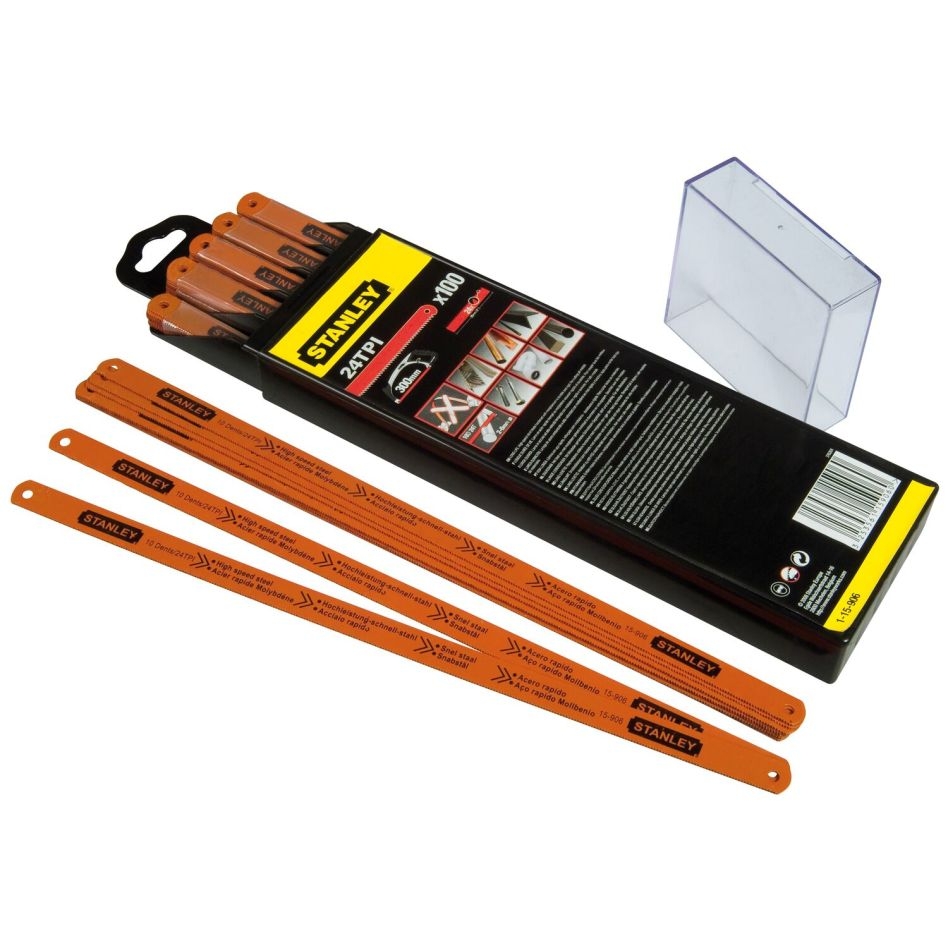 Stanley 1-15-906 Metallsägeblatt 300 mm 24 Zähne/Zoll, 100 Stück