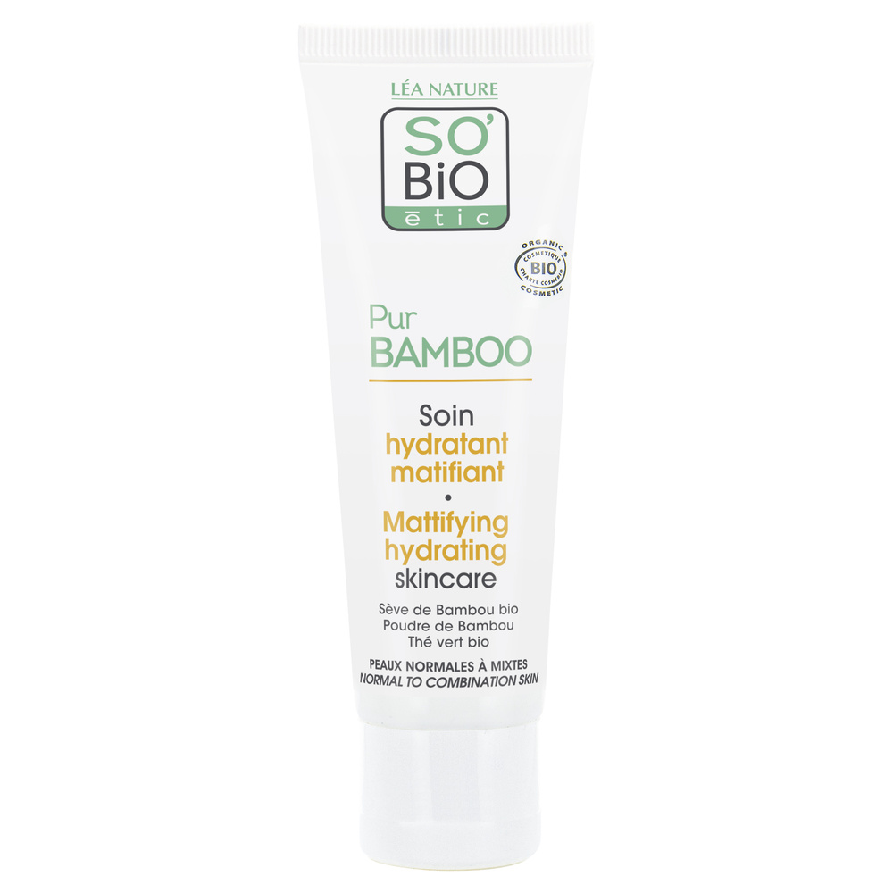 LÉA NATURE SO BiO étic Soin hydratant matifiant, Peaux normales à mixtes, Pur Bamboo Soin