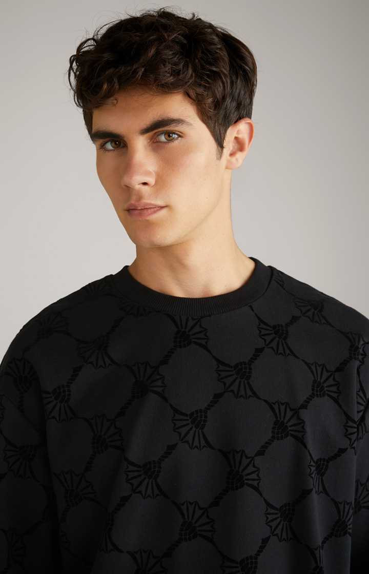 Cornflower-Sweatshirt Tadeo in Schwarz
