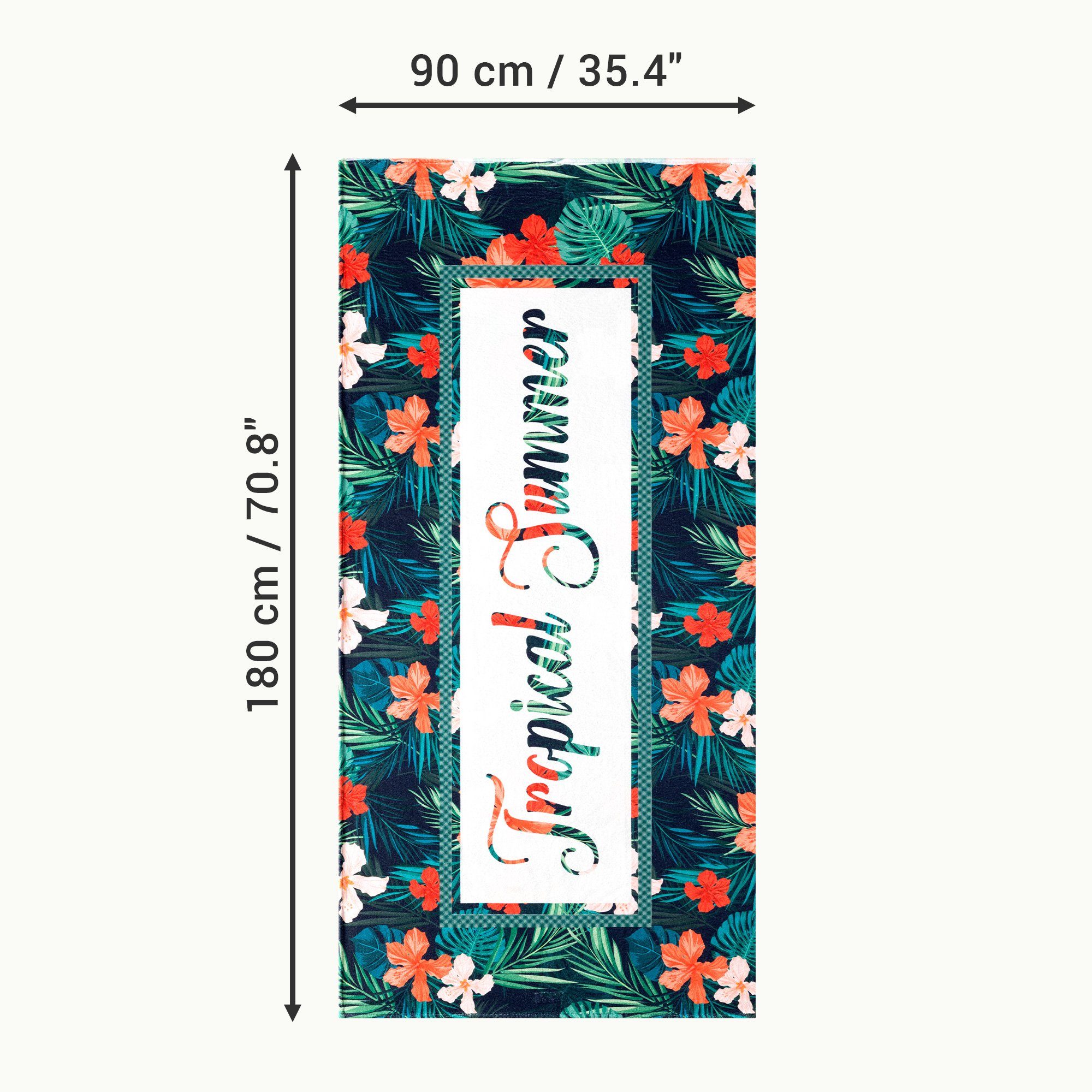 HOMELEVEL Strandtuch Strandtuch XXL Handtuch 90x180cm - schnelltrocknend saugfähig