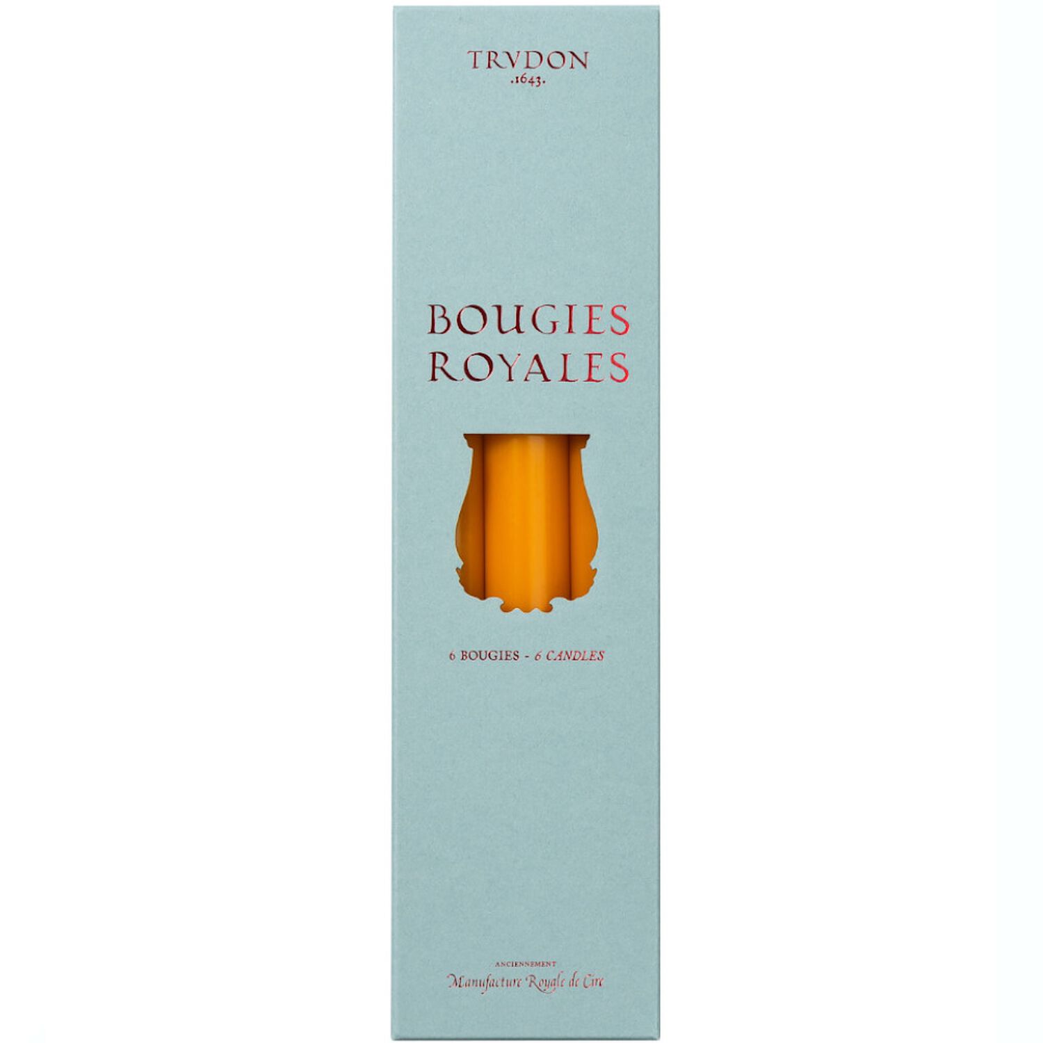 Trudon Bougies Royales Chandelles Maïs x6