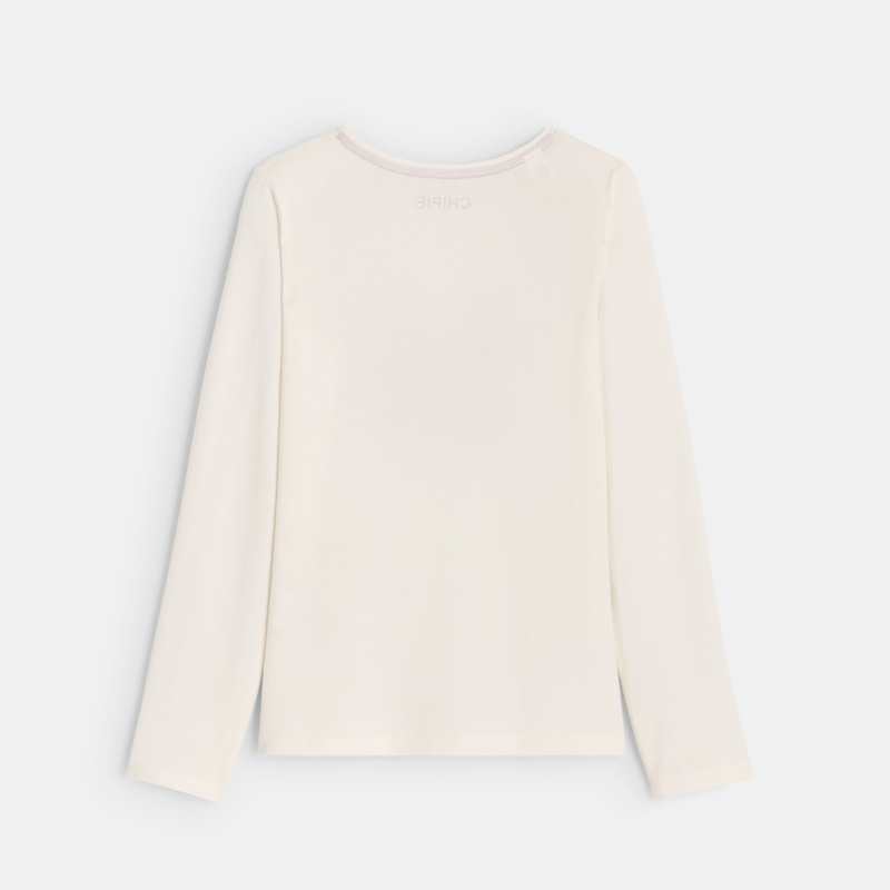 T-shirt Scottish cœur blanc fille Chipie