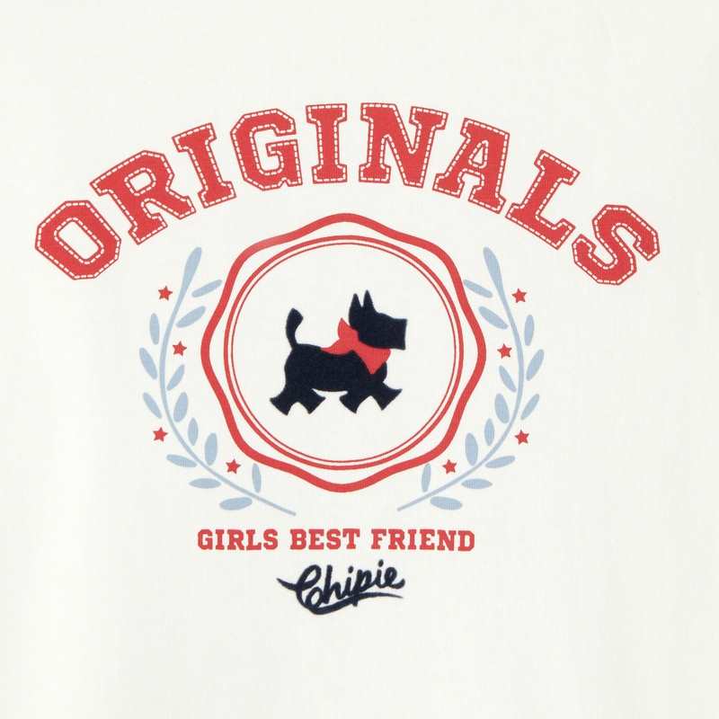 T-shirt Scottish Originals blanc fille Chipie
