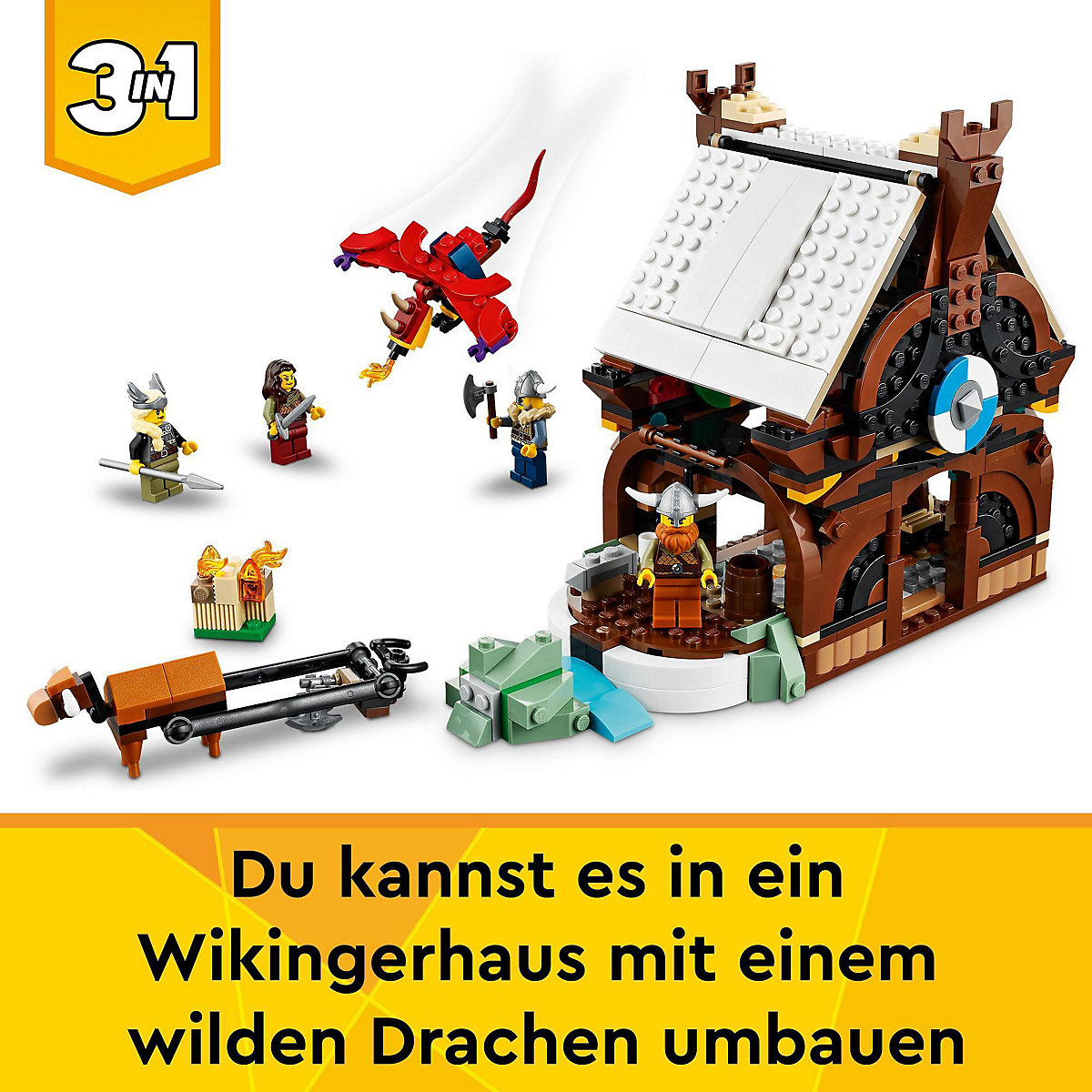 LEGO® Creator 31132 Wikingerschiff mit Midgardschlange