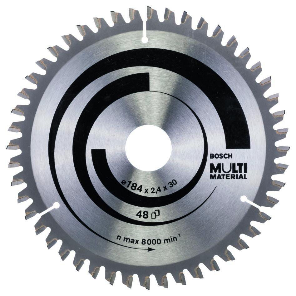 Lamă de ferăstrău circular Bosch Blue Accessories 2608640506, 184 x 30 x 48 dinți, multimaterial