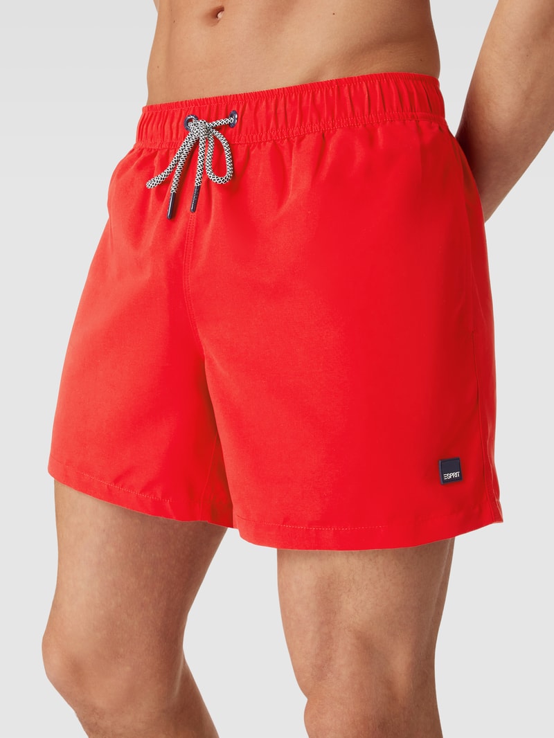 Badehose mit elastischem Bund Modell 'JONES BAY' in rot