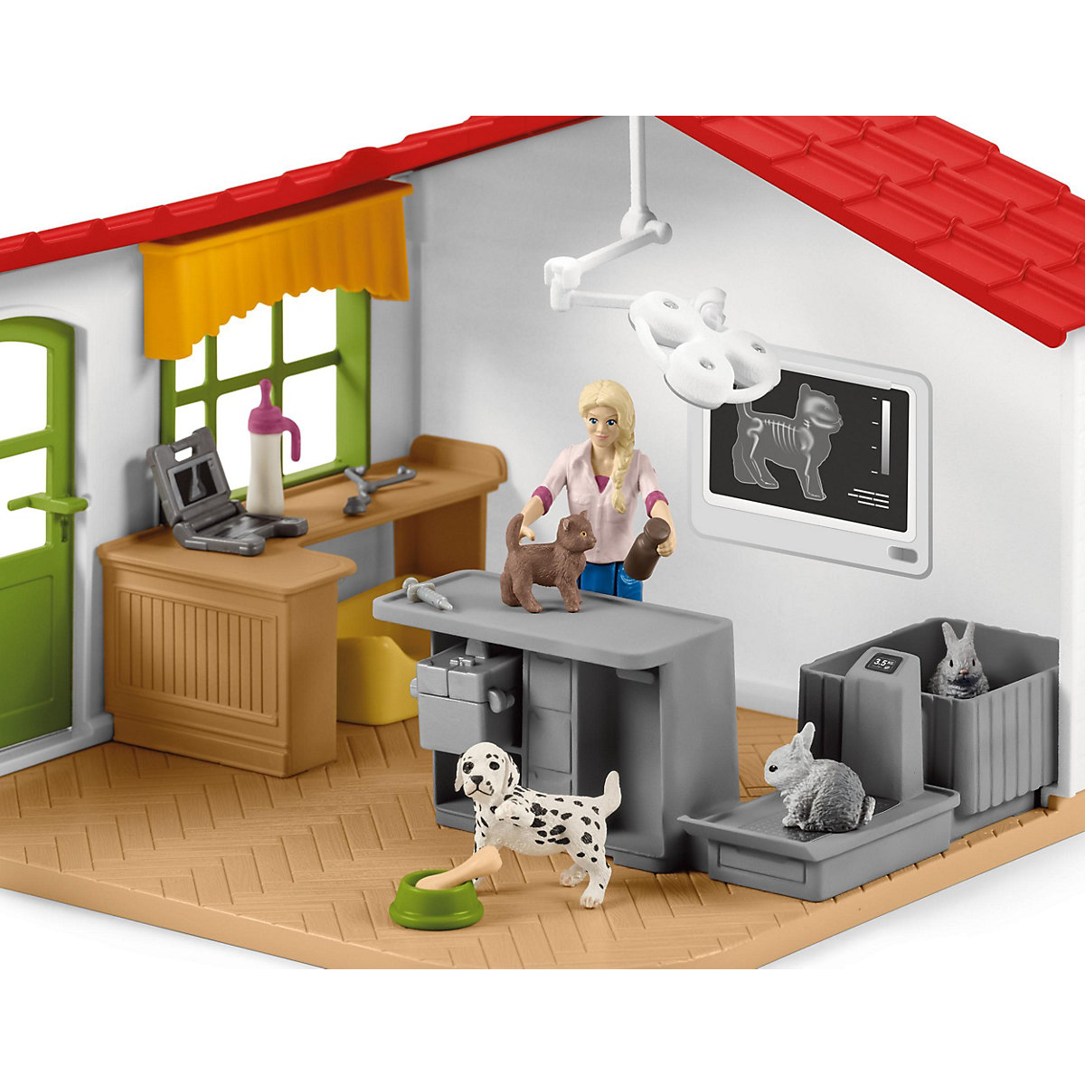 Schleich Farm World 42502 Tierarzt-Praxis mit Haustieren