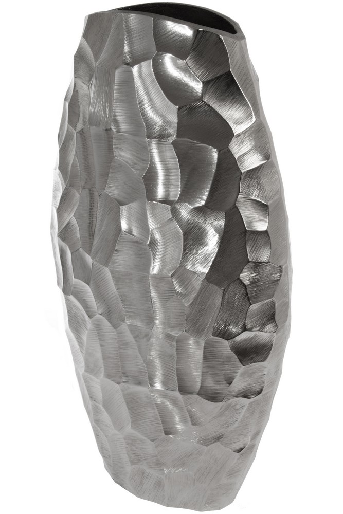 MyFlair My Flair Vase gehämmert Silber, groß