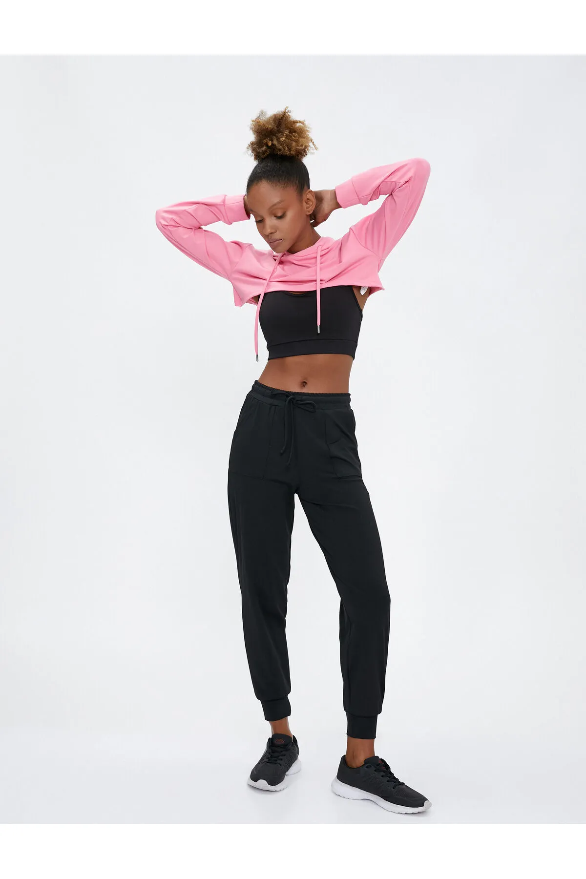Koton  Jogger-Jogginghose mit Taschendetail und Spitzenbund