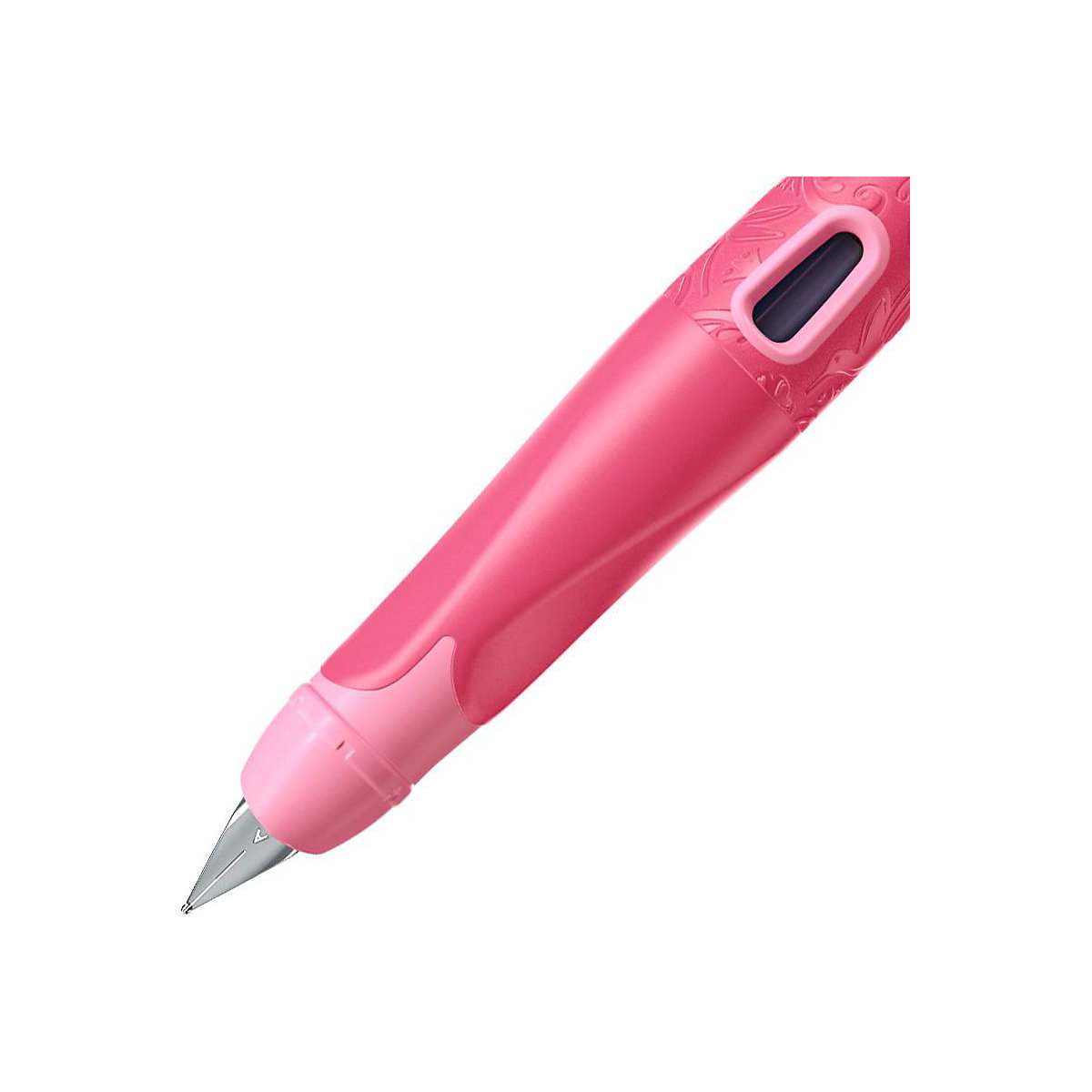 Schulfüller EASYbirdy Rechtshänder A-Feder 3D Wildlife Special Edition rosa, inkl. Patrone und Einstellwerkzeug