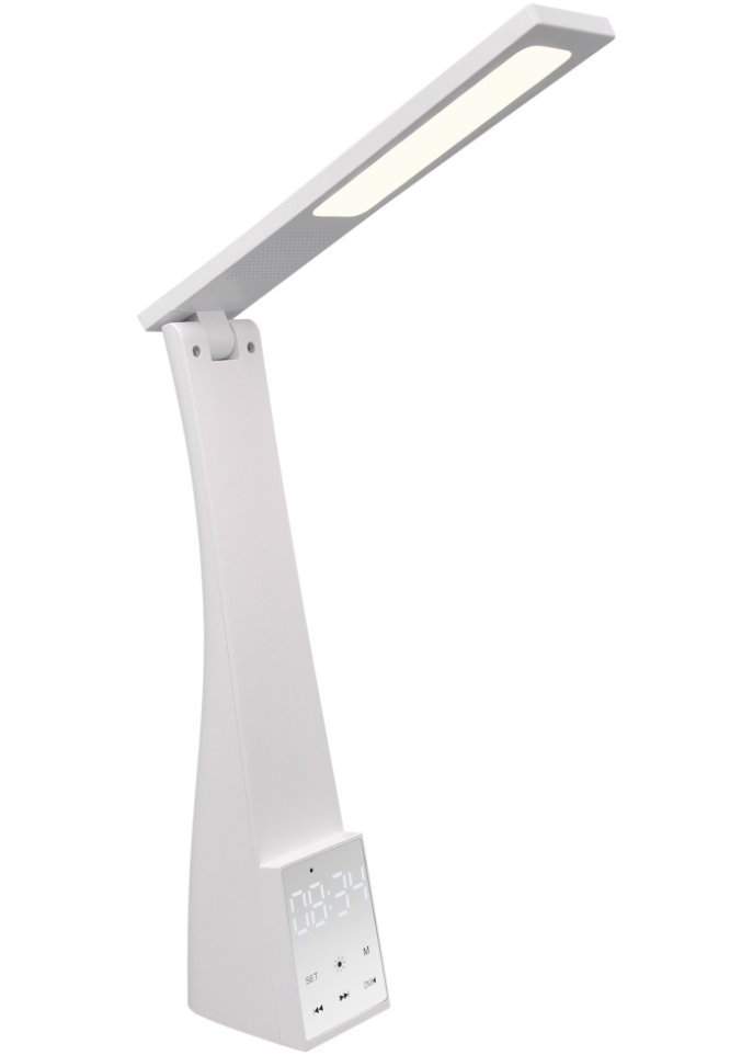 Tischleuchte mit Wecker und USB Anschluss