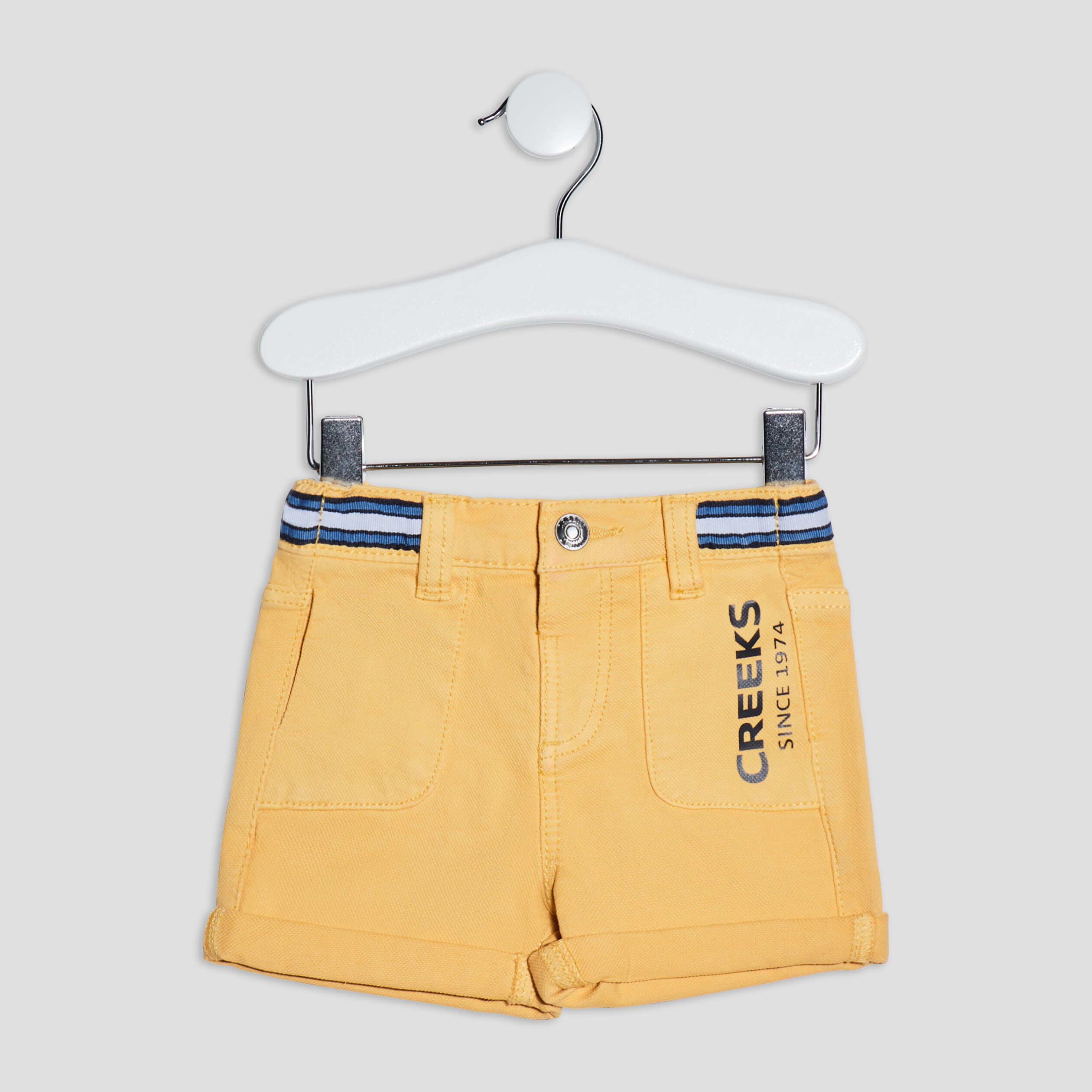 Short droit Creeks jaune bébé garçon | La Halle